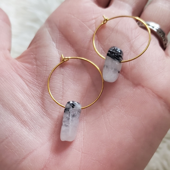NBW Marble Geo Earrings - Picture 1 of 1